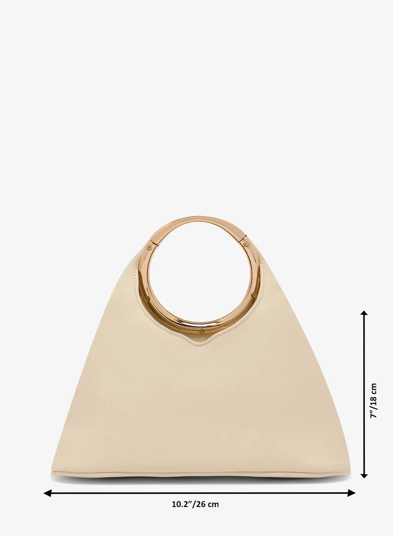GLAMOROUS  Grab Bag with Gold Handle satchel for Women | Best Price UAE